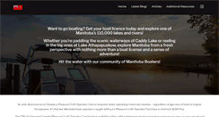 Desktop Screenshot of boatinglicensemanitoba.com
